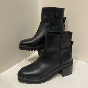 Cole Haan Black Leather Ankle Booties